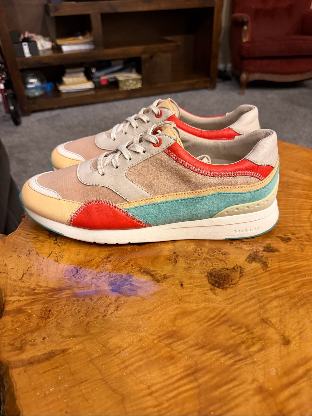 Cole Haan GrandPrø Women's Downtown Runner Sneakers Size 10.5 B Multicolor Pink